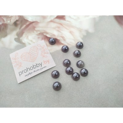 Полужемчуг 8 мм, цвет серый №89, 5 г